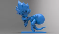 Goku vs Freezer Chibi 3D print model