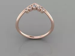 gold and silver  ring   3D print model