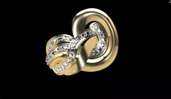 Gold ring 184 3D print model