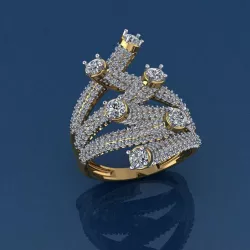 Gold Ring 3D print model 3D print model