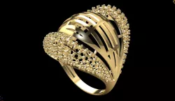 Gold ring  3D print model