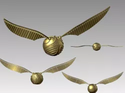 Golden Snitch from Harry Potter 3D print model