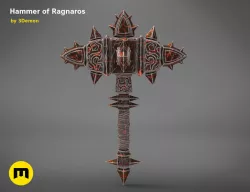 Hammer of Ragnaros - World of Warcraft 3D print model