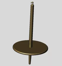 Hand-yarn spindle 3D print model