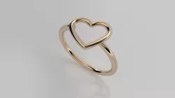 heart ring 3D print model