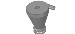 improved cyclone filter for household vacuum cleaner nozzle v02 3D print model