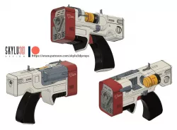 Institute Laser Pistol 3D Printing STL 3D print model