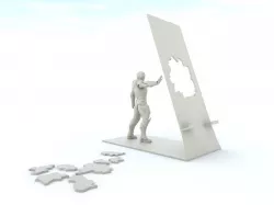 Iron Man Phone holder 3D print model