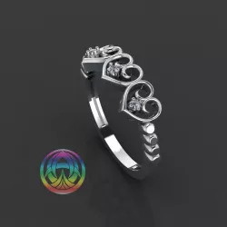 jewelry diamond diamonds  ring 3D print model