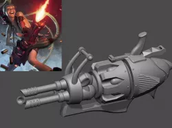 Jinx Minigun LOL league of legends - Fan Art 3D print model