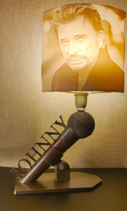 Johnny Hallyday lamp 3D print model