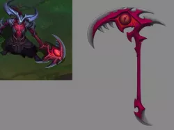 Kayn weapons Darkin LOL league of legends 3D print model