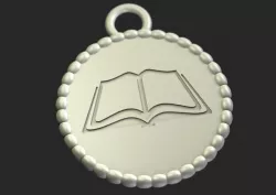Kids Reading Reward Medal  3D print model