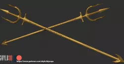King Atlan Trident 3D Print STL 3D print model