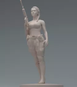 Lara GunGirl 3D print model