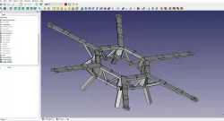 Large Modular Hexacopter Drone Frame 3D print model