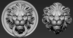 Lion Head 3D print model