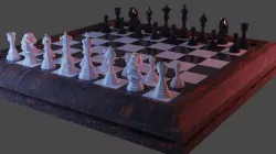 Low Poly Chess Set Low-poly  3D print model