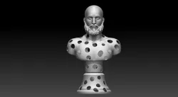 Man bust 3D print model 3D print model