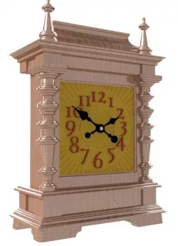 Mantel Clock - Hide away drawer - D2  3D print model