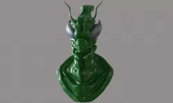 Mantis Alien Bust 3D print model
