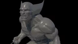 Marvels Wolverine Statue 3D Printable 3D print model