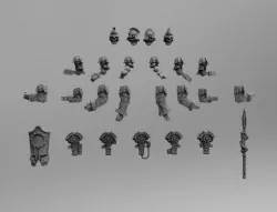 Mechanic Guard Lancers set 3D print model