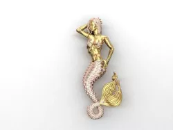 Mermaid Pendant No 04 3D print model