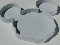 Mickey mouse form 3D print model