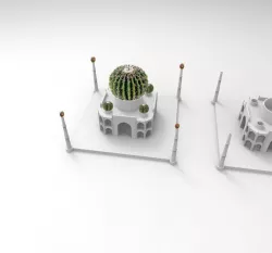 Mini Taj Mahal Pot 3D print model