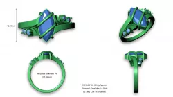 MQ WOMEN RING 3D print model