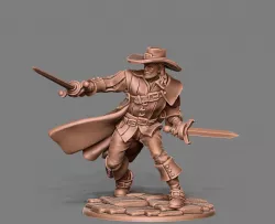 Musketeer - Aramis - 35mm scale 3D print model