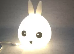 Night light Bunny head 3D print model