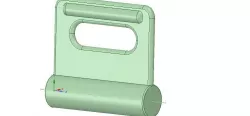 Nylon Internal Flat Slide and Slug ABA-258-01 3d-print 3D print model