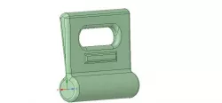 Nylon Internal Flat Slide and Slug ABZ258 3d-print 3D print model