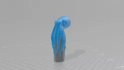 Octopus Walking stick handle 3D print model
