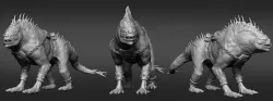 Orc Creature Sculpture Statue 3D print model