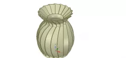 original origami flower vase vo01 for 3d-print or cnc 3D print model
