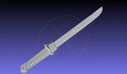 Overwatch Young Genji Wakizashi Shortsword And Sheath 3D print model