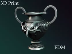 owl cup 3D print model
