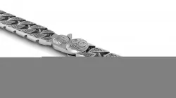 Oxide silver original skull bracelet clasp 3D print model