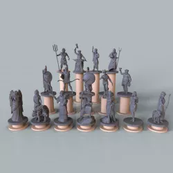 Pantheon of greek gods   3D print model