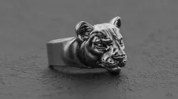Panther ring leopard ring jaguar ring puma ring 3D print model 3D print model