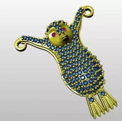 pendant face 3D print model