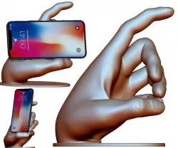 Phone holder stand 3Dprintable model for any smartphone 3D print model
