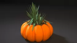 planter pumpkin 3D print model
