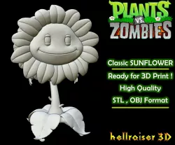 Plants vs Zombies - Classic Sunflower 3D print model