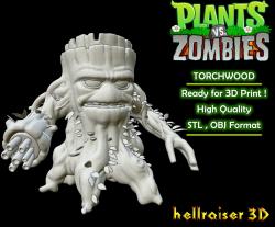 Plants vs Zombies - Torchwood 3D print model