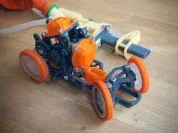Pneumobile - Pneumatic Toy Car 3D print model