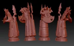 predator arm and disk display 3D print model